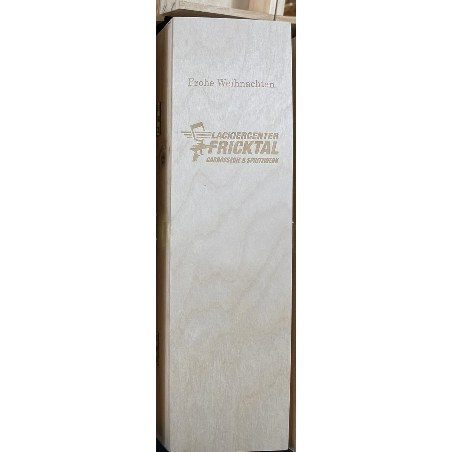 1er Holzkiste mit Laser-Gravur