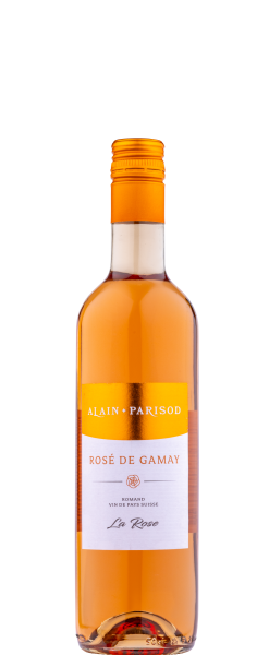 Alain Parisod Rosé de Gamay La Rose Romand 
Vin de Pays Suisse