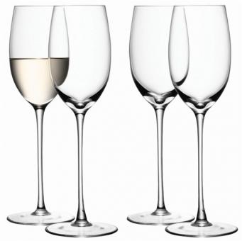 4er Set Weissweinglas 340ml - Klar