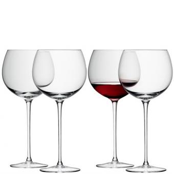 4er Set Wein Ballon Glas 570ml - Klar