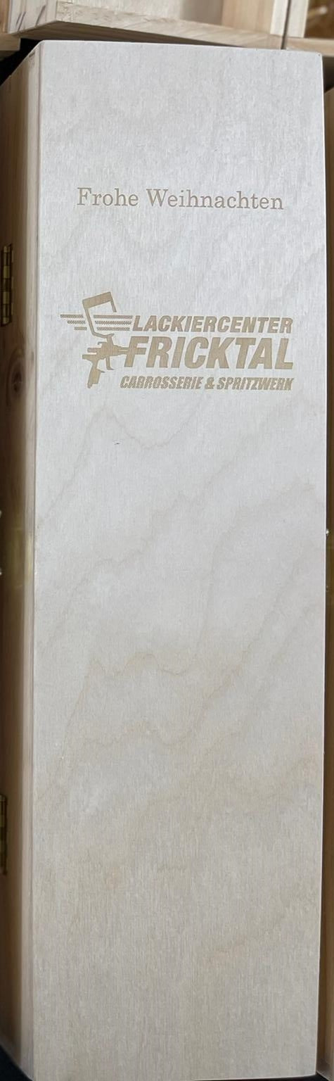 1er Holzkiste mit Laser-Gravur